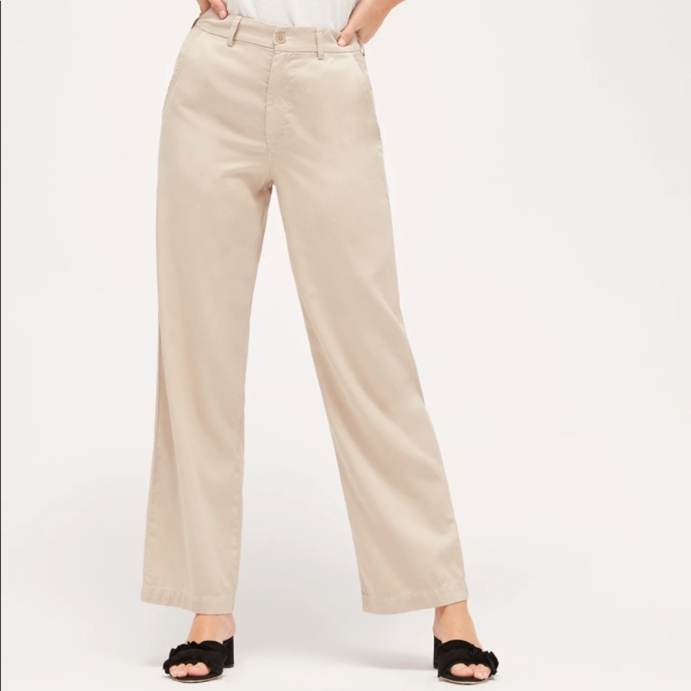 NWT LACAUSA Pyper Trousers Pants Oatmeal
